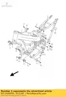 0911908095, Suzuki, bout, stoelrail suzuki rm z 450 2005 2006 2007, Nieuw