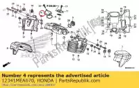 12341MEA670, Honda, couvercle, po. trou de réglage du poussoir honda  vt vtx 1300 2003 2004 2005 2006 2007 2010 2013 2017, Nouveau