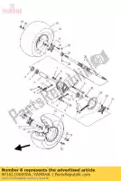 901011068900, Yamaha, bout (3gd) yamaha yfm 350 2000 2001 2002 2003 2004 2005 2006 2007, Nieuw