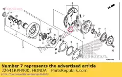 Qui puoi ordinare molla, frizione primaria da Honda , con numero parte 22641KPH900: