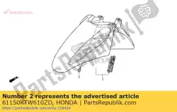 Here you can order the no description available at the moment from Honda, with part number 61150KTW610ZD: