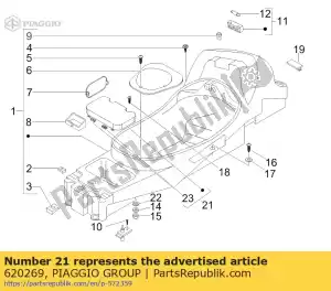 Piaggio Group 620269 pokrywa - Dół