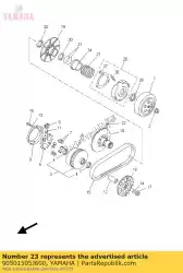 Here you can order the spring, compression(4hc) from Yamaha, with part number 90501505J600: