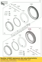 410090720, Kawasaki, 01 band, rr, 130/80-17 65s (d) kawasaki klr650 650 , Nieuw