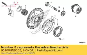 Honda 90400HN8305 washer set - Bottom side