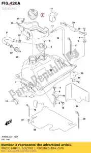 Suzuki 4420014840 jeu de bouchons, carburant ta - La partie au fond