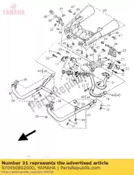 Ici, vous pouvez commander le boulon, hexagone auprès de Yamaha , avec le numéro de pièce 970950802000: