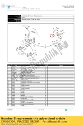 Aprilia CM068304, Remklauw achter, OEM: Aprilia CM068304