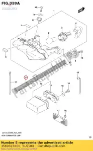 suzuki 3569323K00 protector,tube - Bottom side