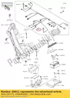 260110273, Kawasaki, fio-chumbo kx450eaf kawasaki  kx 250 450 2010 2011 2012 2013 2014 2015 2016 2017 2018 2019 2020 2021, Novo