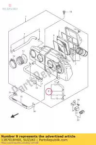 Suzuki 1387018H00 rura, odp?yw - Dół