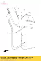 Aqui você pode pedir o montagem do espelho retrovisor (direita) em Yamaha , com o número da peça 1B3262901000: