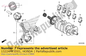 honda 13224MFJD01 teniendo una, biela (marrón) - Lado inferior