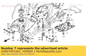 Honda 16997HP1A01 o-ring, 18,8x3,6 - Lado inferior