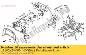 honda 19102KS4000 conducto, aire - Lado inferior