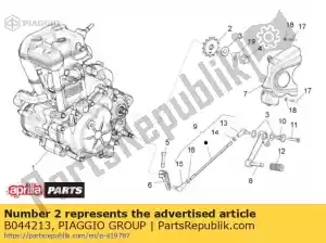 Piaggio Group B044213 piñón z = 13 - Lado inferior