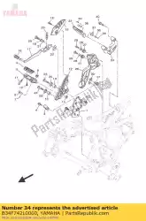 Aquí puede pedir soporte 5 de Yamaha , con el número de pieza B34F742L0000: