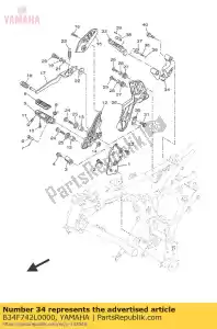 yamaha B34F742L0000 soporte 5 - Lado inferior