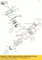 110610063, Kawasaki, joint, base de cylindre kvf750-a1 kawasaki  brute force kvf 650 750 2005 2006 2007 2008 2009 2010 2011 2012 2013 2014 2015 2016 2017 2018 2019 2020 2021, Nouveau