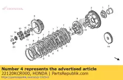 Aqui você pode pedir o centro, embreagem em Honda , com o número da peça 22120KCR000: