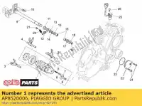 AP8520006, Piaggio Group, shift cam cpl. aprilia pegaso strada trail ie 650, New