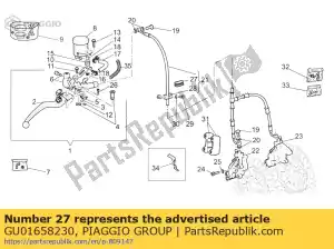 Piaggio Group GU01658230 espaçador de borracha - Lado inferior