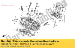 Aqui você pode pedir o parafuso, flange, em Honda , com o número da peça 90066MC7000: