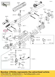 Kawasaki 270100070 interruptor, parada del motor - Lado inferior