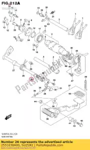 Suzuki 2551038A00 wa?, d?wignia zmiany biegów - Dół