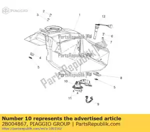 Piaggio Group 2B004867 fuel pump - Bottom side