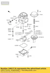 kawasaki 160171059 jato de agulha z750-l1 - Lado inferior