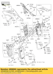 Ici, vous pouvez commander le linceul-moteur, rh, vert / e kx250 auprès de Kawasaki , avec le numéro de pièce 49089083325M: