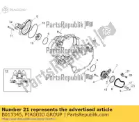 B013345, Piaggio Group, Prowadnica ?a?cucha aprilia  dorsoduro shiver zd4rab00, zd4rad00 zd4rag00 zd4sm000, zd4sma00, zd4smc00, zd4smc01 zd4tv000, zd4tv001, zd4tva00, zd4tva01, zd4tvc00,  750 1200 2008 2009 2010 2011 2012 2013 2014 2015 2016, Nowy