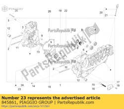 Aprilia 845861, Filterdeur inzetstuk, OEM: Aprilia 845861