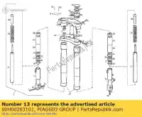 00H00203101, Piaggio Group, rondella dello sterzo derbi gilera gpr senda 50 1997 1998 1999 2000, Nuovo