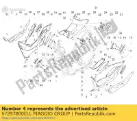 67297800EU, Piaggio Group, gumowa mata lewa piaggio mp zapm75100 zapta0100 125 300 2011 2016 2017 2018 2019, Nowy