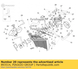 Aprilia 893514, Parafuso, OEM: Aprilia 893514