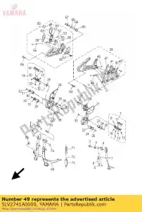 yamaha 5LV2741A0000 arm 1 - Bottom side