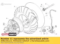 AP8238123, Piaggio Group, Tappo rifornimento carburante Aprilia Gulliver 50 AC LC, Nuovo