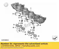 13549443596, BMW, throttle bmw  1000 2019 2020 2021, New
