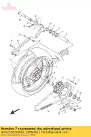 4XV253830000, Yamaha, colarinho roda yamaha fzs mt xjr yzf r 600 700 1000 1300 1670 1998 1999 2000 2001 2002 2003 2004 2005 2006 2007 2008 2009 2010 2011 2012 2013 2014 2015 2016, Novo