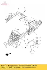 yamaha 2GU217219000 deksel, zijkant 2 - Onderkant