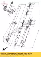 3JK231261000, Yamaha, tubo exterior (izquierda) yamaha xv virago 1100 750, Nuevo