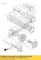 2144131E00, Suzuki, plate,clutch sl suzuki gsf gsx gsx r rf 750 900 1200 1995 1996 1997 1998 1999 2000 2001, New