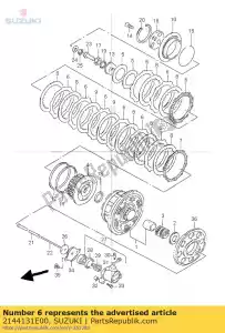 suzuki 2144131E00 plate,clutch sl - Bottom side