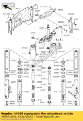 Qui puoi ordinare forcella boccola-anteriore vn1600-a1 da Kawasaki , con numero parte 440650003: