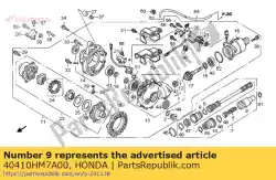 Qui puoi ordinare avvio a, elica da Honda , con numero parte 40410HM7A00: