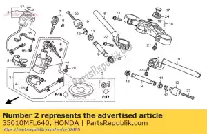 Honda 35010MFL640 mazzo di chiavi - Il fondo