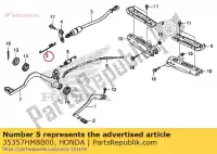 35357HM8B00, Honda, resorte, interruptor de parada honda trx250ex sportrax trx250x trx250tm trx250tm1 250 , Nuevo