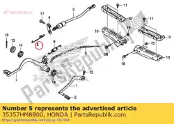 Aquí puede pedir resorte, interruptor de parada de Honda , con el número de pieza 35357HM8B00: